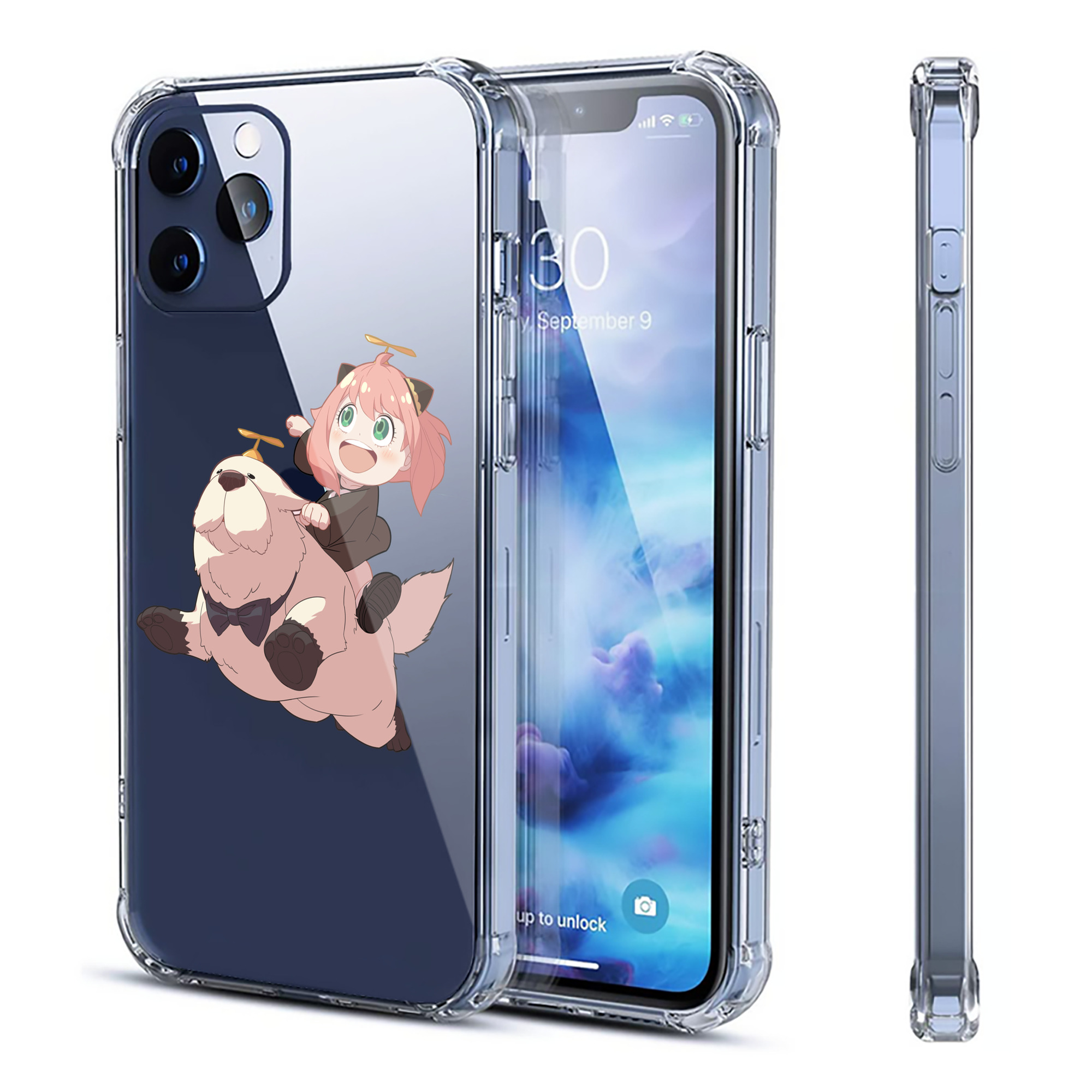 （画像用） SPY×FAMILY间谍家家酒 【iPhone 12シリーズ対応】透明スマホケース（クリアソフトケース）